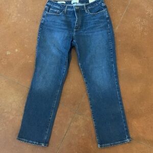 High rise straight jean
